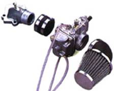 Carburateur + Powerfilter + Spruitstuk